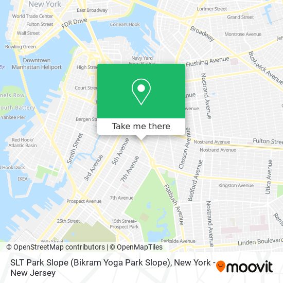 SLT Park Slope (Bikram Yoga Park Slope) map