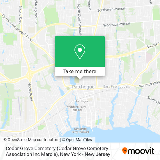 Mapa de Cedar Grove Cemetery (Cedar Grove Cemetery Association Inc Marcie)