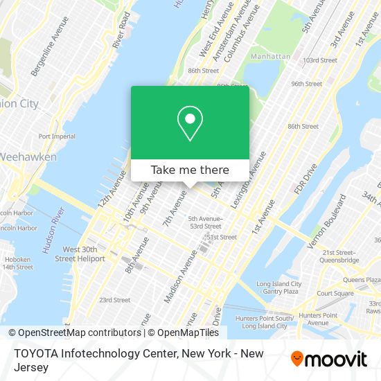 TOYOTA Infotechnology Center map