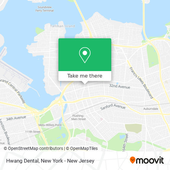 Hwang Dental map