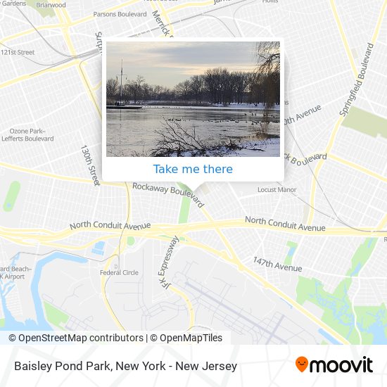 Baisley Pond Park map