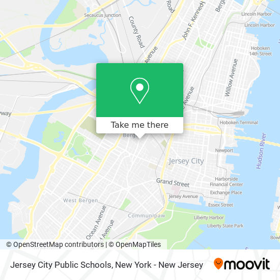 Mapa de Jersey City Public Schools