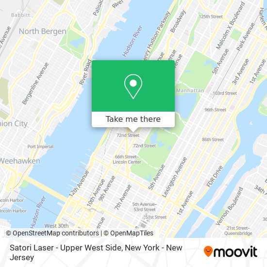 Satori Laser - Upper West Side map