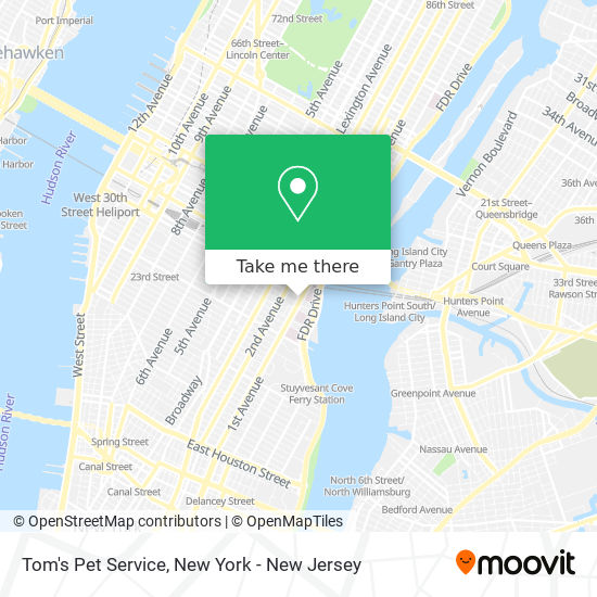 Tom's Pet Service map