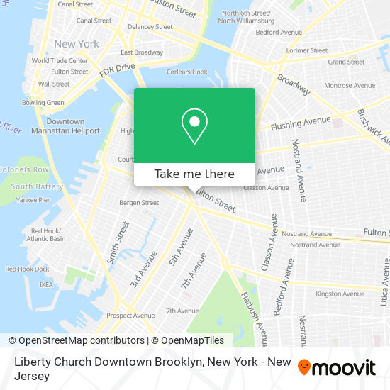 Liberty Church Downtown Brooklyn map