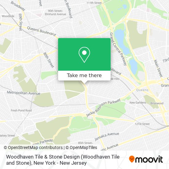 Woodhaven Tile & Stone Design map