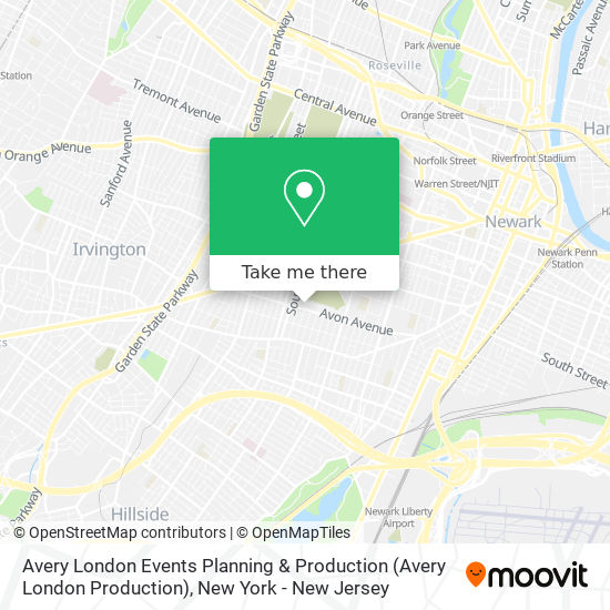 Mapa de Avery London Events Planning & Production (Avery London Production)