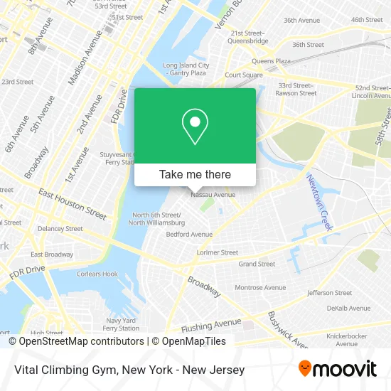 Vital Climbing Gym map