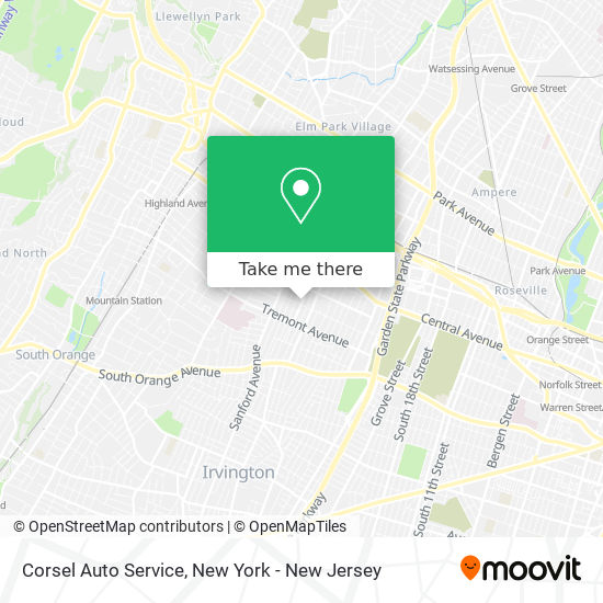 Corsel Auto Service map