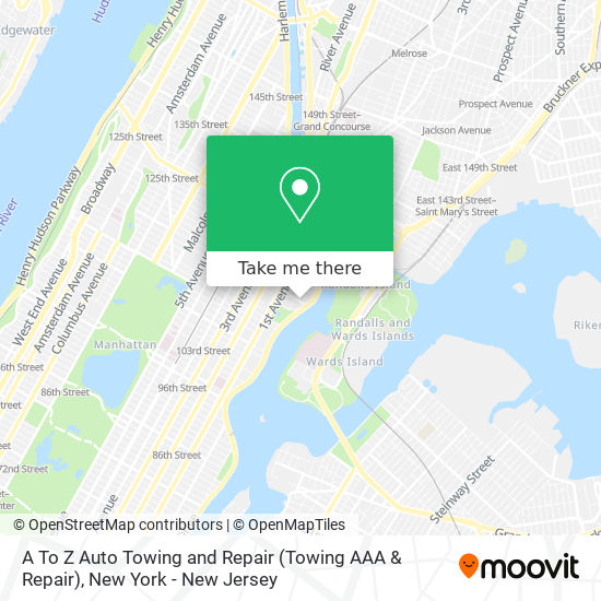 Mapa de A To Z Auto Towing and Repair (Towing AAA & Repair)