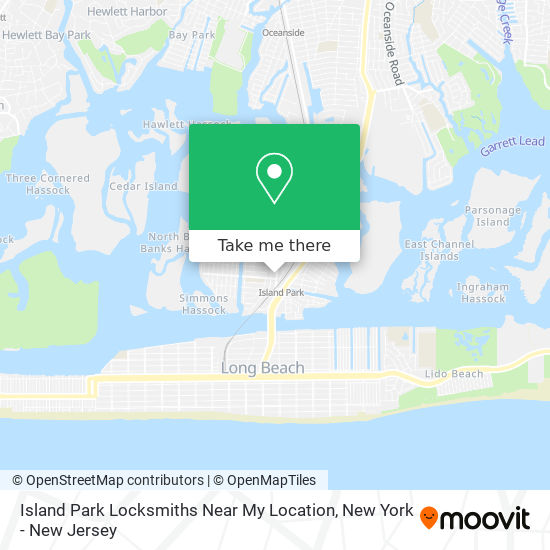 Mapa de Island Park Locksmiths Near My Location
