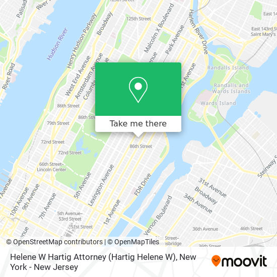 Helene W Hartig Attorney map