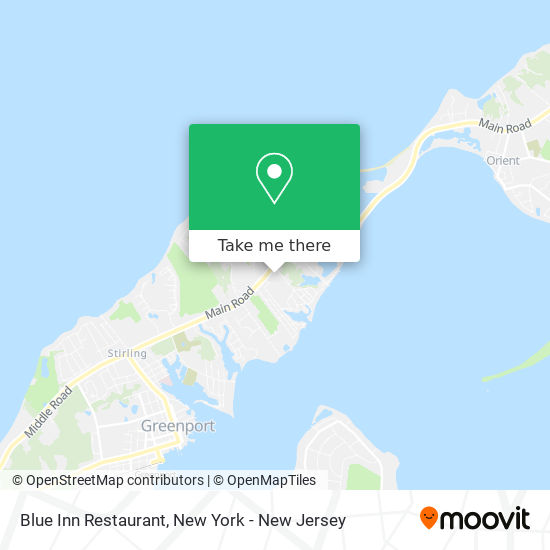 Mapa de Blue Inn Restaurant