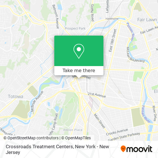 Crossroads Treatment Centers map