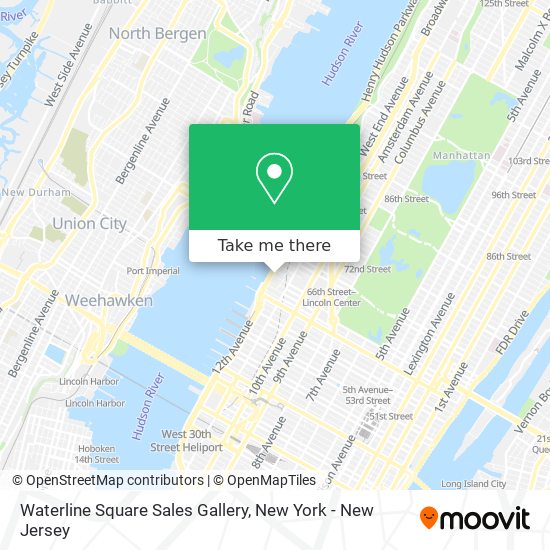 Mapa de Waterline Square Sales Gallery