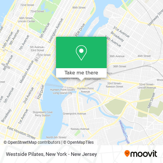 Westside Pilates map