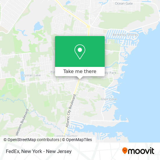 FedEx map