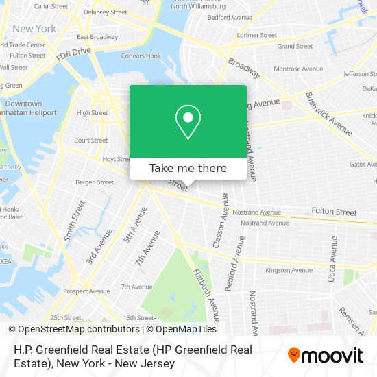 H.P. Greenfield Real Estate map