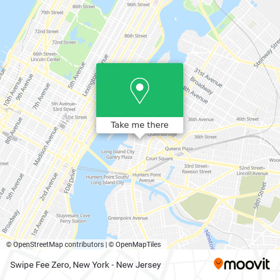 Swipe Fee Zero map