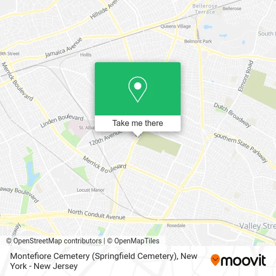 Montefiore Cemetery (Springfield Cemetery) map