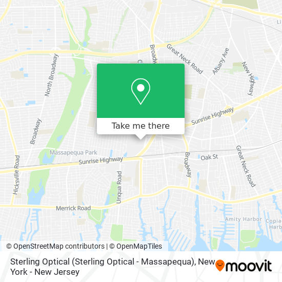 Sterling Optical (Sterling Optical - Massapequa) map