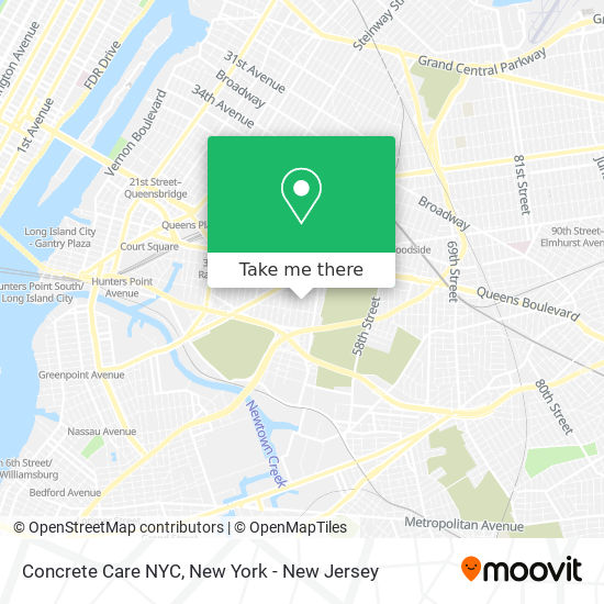 Mapa de Concrete Care NYC