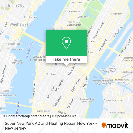 Mapa de Super New York AC and Heating Repair