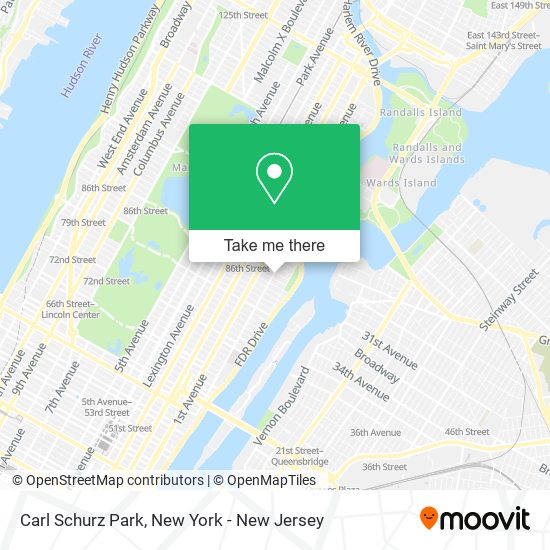 Carl Schurz Park map