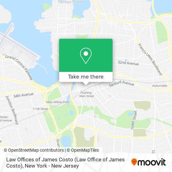 Mapa de Law Offices of James Costo