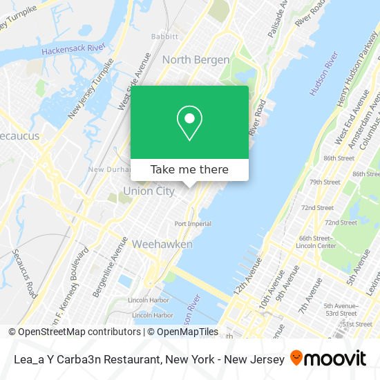 Lea_a Y Carba3n Restaurant map
