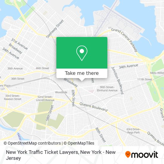 New York Traffic Ticket Lawyers map