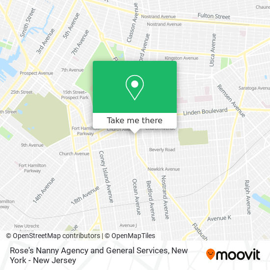 Rose's Nanny Agency and General Services map