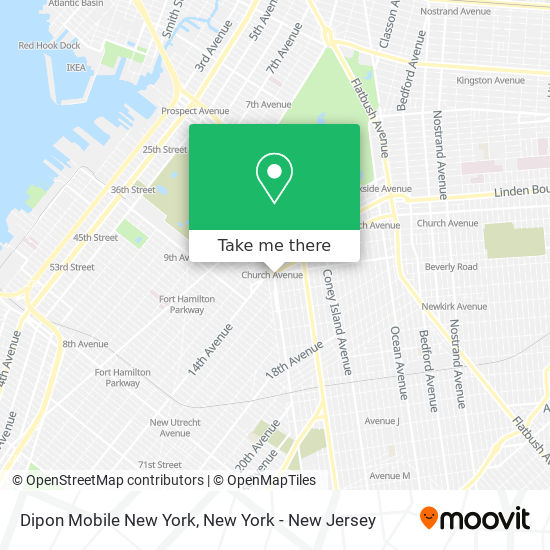 Mapa de Dipon Mobile New York