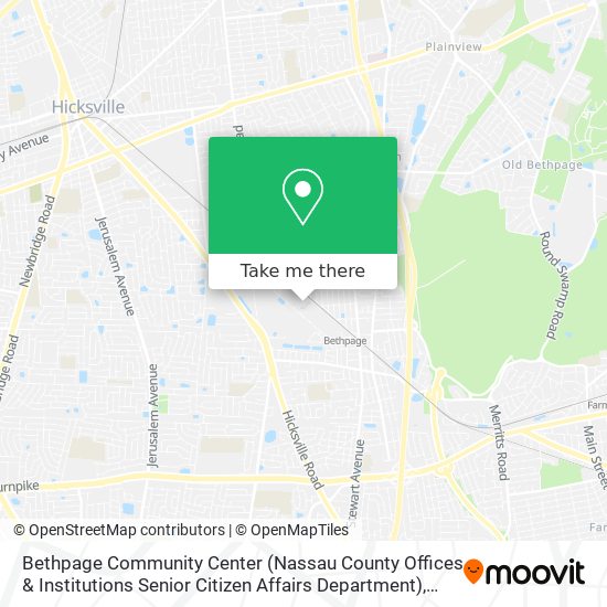 Bethpage Community Center (Nassau County Offices & Institutions Senior Citizen Affairs Department) map
