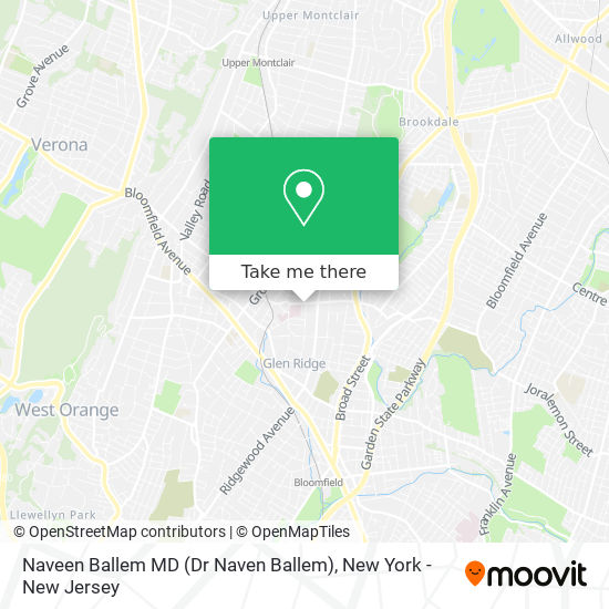 Mapa de Naveen Ballem MD (Dr Naven Ballem)