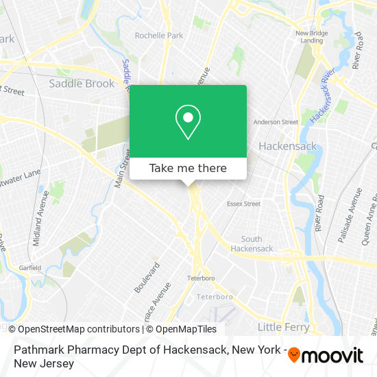 Mapa de Pathmark Pharmacy Dept of Hackensack