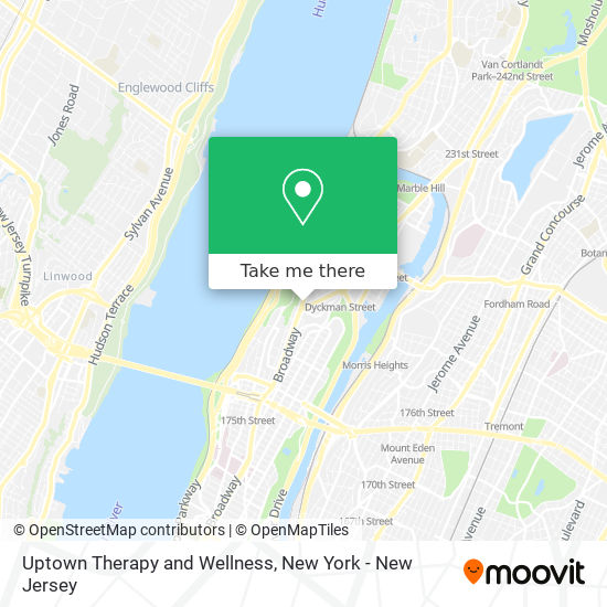 Uptown Therapy and Wellness map