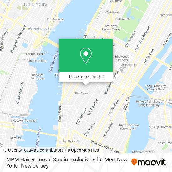 MPM Hair Removal Studio Exclusively for Men map