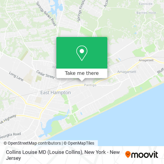 Collins Louise MD (Louise Collins) map