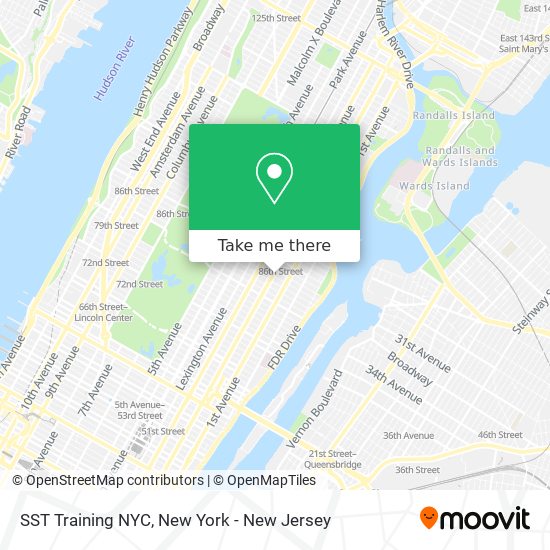 SST Training NYC map