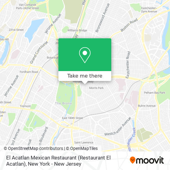 Mapa de El Acatlan Mexican Restaurant