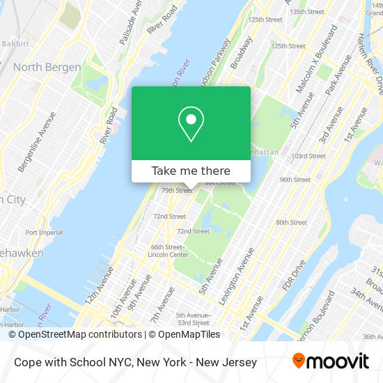 Mapa de Cope with School NYC