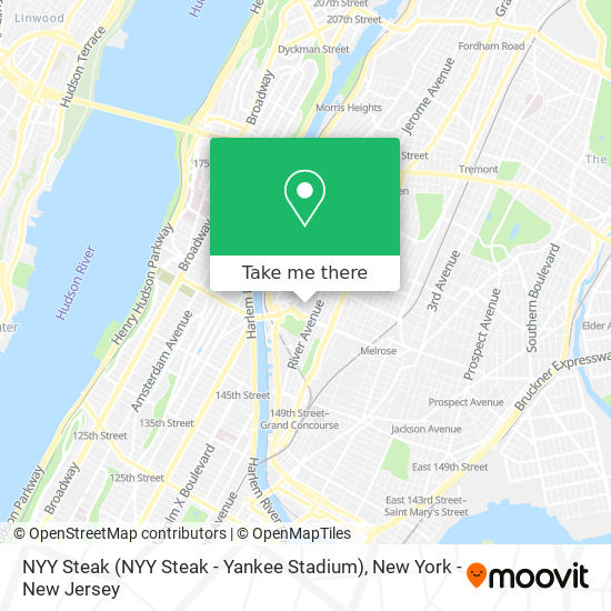 Mapa de NYY Steak (NYY Steak - Yankee Stadium)