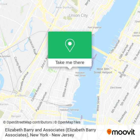 Elizabeth Barry and Associates map