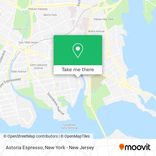 Astoria Espresso map