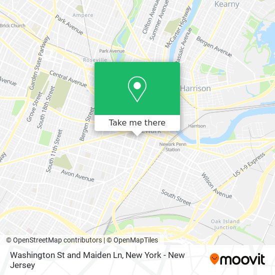 Mapa de Washington St and Maiden Ln