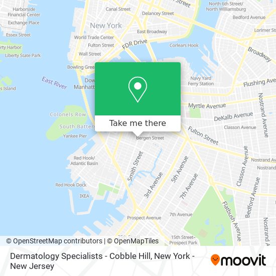 Dermatology Specialists - Cobble Hill map