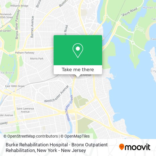 Burke Rehabilitation Hospital - Bronx Outpatient Rehabilitation map