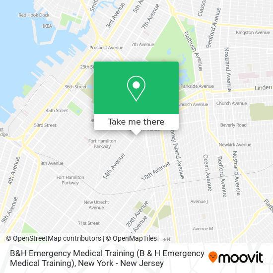 B&H Emergency Medical Training map