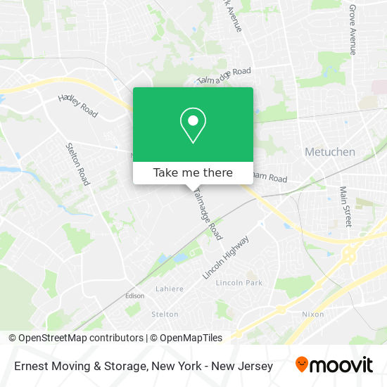 Ernest Moving & Storage map